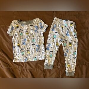 Peanuts snoopy Charlie Brown matching shirt and pants set 12 months